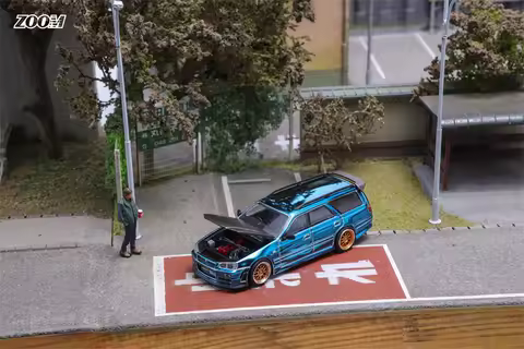 SW ZOOM 1:64 Stagea R34 WC34 260RS GTR Diecast Model Car