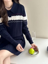 Qxico รุ่น CS224 ชุดเซ็ท 2 ชิ้น เสื้อ+กระโปรง