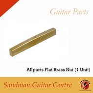 Allparts Flat Brass Nut (1 Unit)