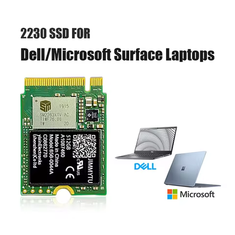 SSD M2 2230 1 tb For Laptop Microsoft Surface Laptop3 /4 / 5 /Surface pro 8 Pro 7/Dell Portable SSD 