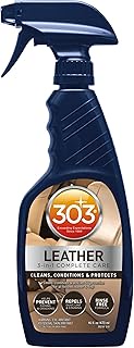 303 (30218) Automotive 3 in 1 Finished Leather and Vinyl Cleaner, Conditioner, Restorer and UV Prote