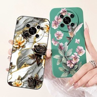 For Honor Magic 4 Lite Case ANY-LX1 ANY-LX2 ANY-LX3 Shockproof Cover Fashion Flower Soft Silicone Ma