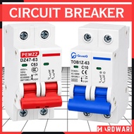 DC Circuit Breaker AC Circuit Breaker 1P 2P Reversible Breaker Solar Breaker MCB PEMZZ GrandQ