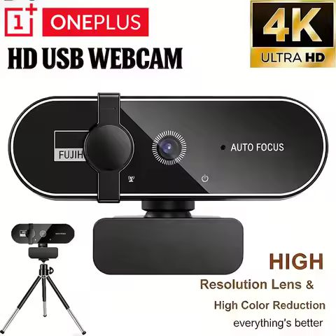 Oneplus 4k Hd Mini Webcam With Microphone Full Hd 4k Webcam Autofocus Usb Webcam For Auto Focus Pc L