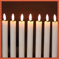 (OEFY) Flameless Taper Candles Flickering with 10-Key Remote Timer, Battery Operated LED Candlesticks Window Candles