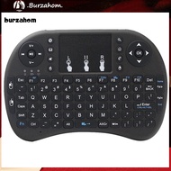 BUR_ i8 Portable Mini 24G Wireless Bluetooth-compatible Keyboard with Touch Pad for PC Laptop