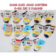 CARTER SOCKS 3 PAIRS 0-3 MONTHS BABY SOCKS