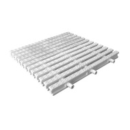 GRATING Swimming Pool Deck Grating 1SQFT (8PCS) White 3 Pin - High Quality