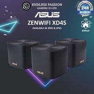 Asus ZenWiFi AX XD4S Mini Black 3-Pack AX1800 WiFi 6 Mesh - Available in 2 Pack and 3 Pack