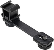 Walway Triple Cold Shoe Mount Extension Bar Bracket with 1/4 Adapter for Zhiyun Smooth 4 DJI Osmo Pocket Osmo Mobile 3 Feiyutech Vimble 2 3-Axis Gimbal Accessories