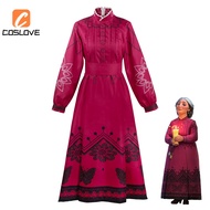 Anime Movie Encanto Mirabel Grandmother Cosplay Full Set Costume Long Sleeved Dress Abuela Alma Part