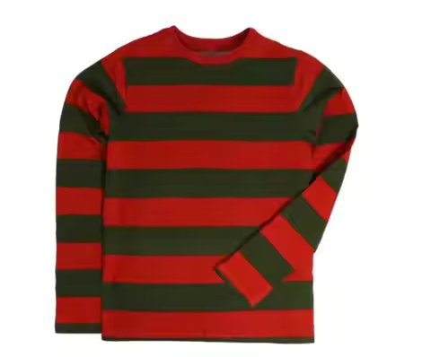 Baby Lil Nightmare Long Sleeve Olive & Red Striped Shirt Freddy Krueger costume chucky costume penny