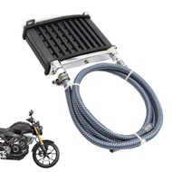Aluminum Bike ATV Oil Cooler Engine Pit Dirt Bike Universal Motorcycle Engine Oil Cooler Mounting Ki