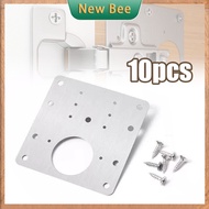 10Pcs Stainless Steel Cabinet Hinge Repair Plate with Screws Hinge Repair Brackets Kit