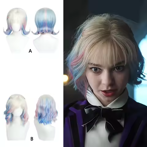 Enid Sinclair Cosplay Synthetic Short Curly Hair 14inch Colorful Suitable for Women Daily Party Role