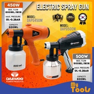 DAEWOO 450W &amp; 500W Electric Spray Gun | DAPG450M &amp; DAPG500HM | Paint Sprayer | Industrial Use