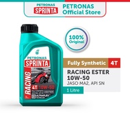 PETRONAS Sprinta Racing Es 10W-50 SN Fully Synthetic (1L) | 4-Stroke Motorcycle Engine Oil / Minyak 