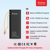 Yoobao Huge Capacity 50000mAh with 22.5W Fast Charging Power Bank For Laptop & Mobile Phone【H5】