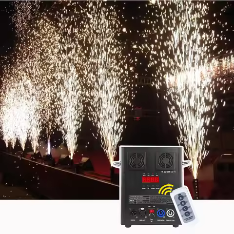 DMX 600w Mini Cold Spark Machine 7m Fireworks Cold Sparkler for Dj Club Wedding Stage