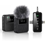 3-in-1 Professional Mini Microphone for iPhone, Android, Camera- 328ft Range, 20H Battery, Wireless 