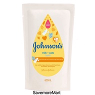 Johnson’s Baby Bath Milk + Oats refill 600ml