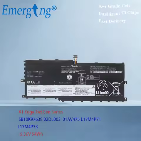 L17C4P71 L17M4P73 01AV475 01AV474 SB10K97638 SB10K97624 01AV499 Battery For Lenovo ThinkPad X1 2018 