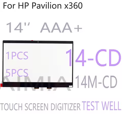 Wholesale 14'' Touch Digitizer For HP Pavilion X360 14-CD 14 CD Series 14M-CD Touch Screen Replaceme
