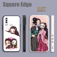 Casing For OPPO A55 A74 4G anime Demon Slayer Kimetsu no Yaiba nezuko couple WZT22 Phone Case Square
