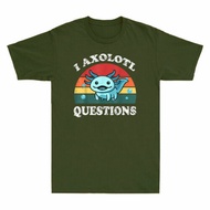 I Axolotl Questions Cute Axolotl Lover Walking Fish Lizard Vintage Men's T-Shirt
