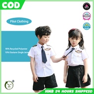 Pilot Costume for Kids Boys School Occupation Day Halloween Cosplay career costume for Kids Boy