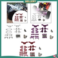 [HellerySG] 1/28 RC Car Metal Upgrade Kits Rear Hub Carrier Shock Absorber Dampers for