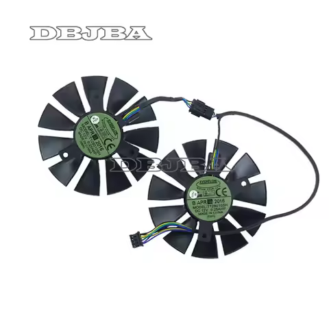 75mm Fan For ASUS STRIX GTX750Ti GTX 950 960 R9-370 RX-460 Dual Fan T128010SH 0.25AMP
