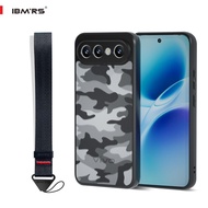 IBMRS Camo Case for VIVO S50 Pro mini/X300 FE PC+TPU Shockproof Camera Strap Cover