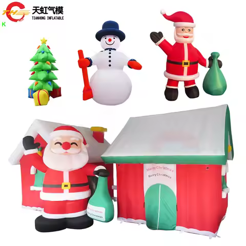 Fast Shipping BIG Christmas Gift Bag Giant Inflatable Snowman Christmas Tree Santa Claus Santa Grott