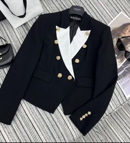 正品⭐️BALMAIN 玫瑰鈕扣修身西裝外套