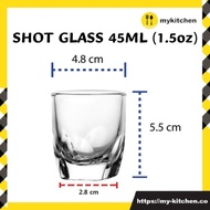 [MY KITCHEN] Shot Glass Whiskey Vodka Rum Cocktail Tequila Shooter Glass Cup Drinkware Liquor Glass 