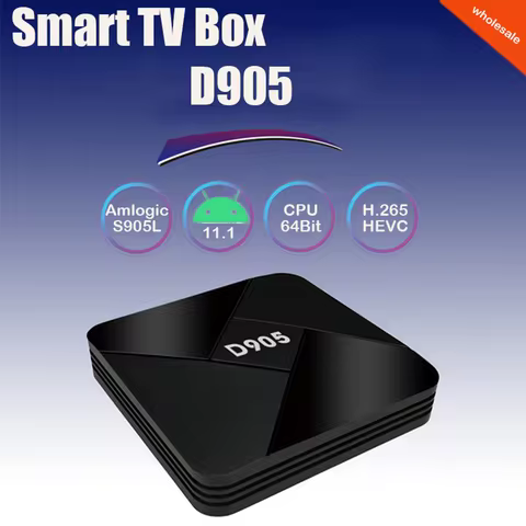 D905 Smart Tv Box Andorid 11.1 Amlogic S905L ARM Cortex-A53 2.4G 4K 2G 16G H.265 Set Top Box Media p