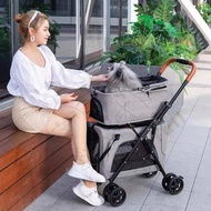 Bello lightweight foldable doublelayer pet stroller