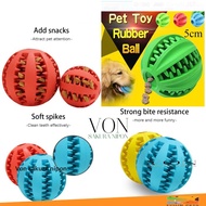 Rubber Ball BITE TOY TEETH CLEANER pet Dog Toy Rubber Ball Chew Dog toy teeth cleaner dental toy S