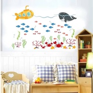 Wallsticker Wall Sticker/ Wall Sticker/ (60x90) - Whale and Submarine