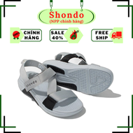 [SALE 50%] Giày Sandals Nam Nữ SHONDO F7 Sport F7R1020 Racing Xám phối đen sandal đi chơi đi học thư