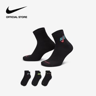 [9.9 | VOUCHER 45% & MUA 2 GIẢM 5%] Tất Nike Mens Everyday Plus Cushioned Training Ankle Socks (3 Pa