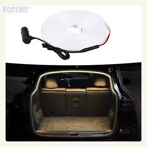 5M LED Car Trunk Atmosphere Lamp Strip Super Bright Lighting for Tesla Model Y LEADING IDEAL L7 L8 L