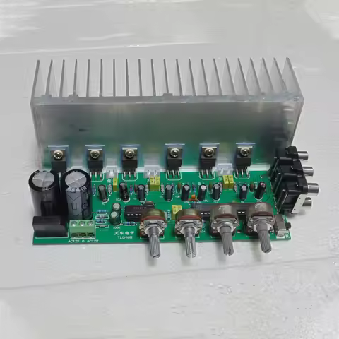 ​​Used Genuine LM1875 5.1 Channel Amplifier Board - 6-Channel Hi-Fi Audio with Subwoofer Output​​