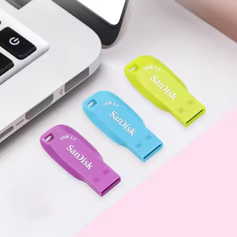 SanDisk USB 3.2 Gen 1 Pen Drive Colorful Memory Stick 32GB 64GB 128GB Up to 100Mb/s USB Flash Drive 