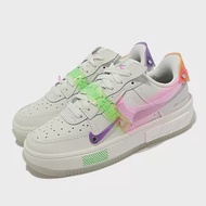 Nike 休閒鞋Air Force 1 Fontanka 女鞋 經典款 React泡棉 電競 夜光鞋底 白彩 DO2332-111 22cm WHITE/MULTI-COLOR