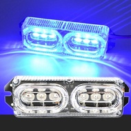 ไฟไฟเบรค LED มอเตอร์ไซค์สี6ดวง LED 12V แฟลชไฟเบรครถยนต์ไฟเตือนไฟท้ายกลางวัน1ชิ้น