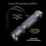 戰術.強光電筒（不包括鋰電池&充電器）21700或18650鋰電Convoy Flashlight 🔦 Torch.