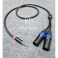 3mm wire to 2 male and female canon heads. 1m, 2m, 3m. Flexible pure copper core wire.