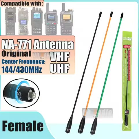1/2/5PCS Original Nagoya NA-771 Antenna SMA-Female 3107A Connect 10W High Gain Soft Whip Antenna For